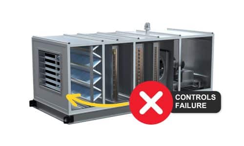 HVAC Controls Failure Coil Frozen