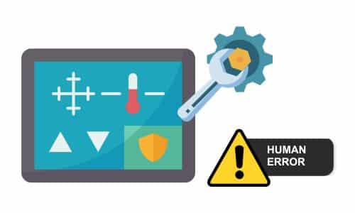 Why do coils freeze - human error